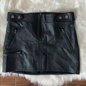 Black Leather Skirt Size 12